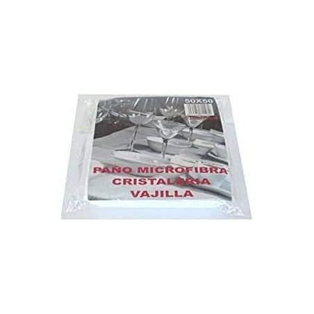 PAÑO MICROFIBRA CRISTALERIA 50X50 SET 4