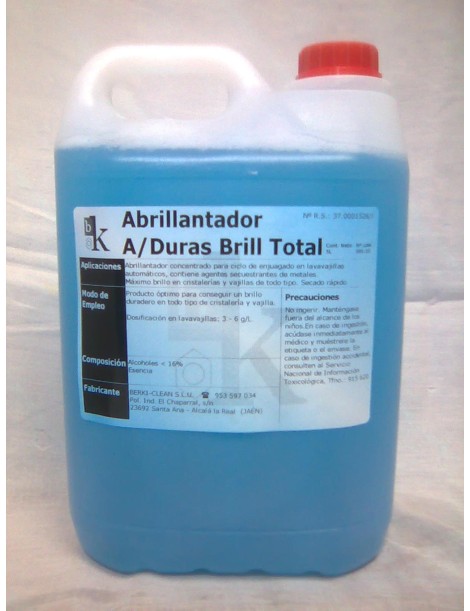 DETERGENTE ABRILLANTADOR AGUAS DURAS 25LT