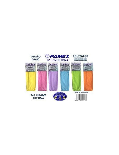 GAMUZA MICROFIBRA ESPECIAL CRISTALES PAMEX 30X40