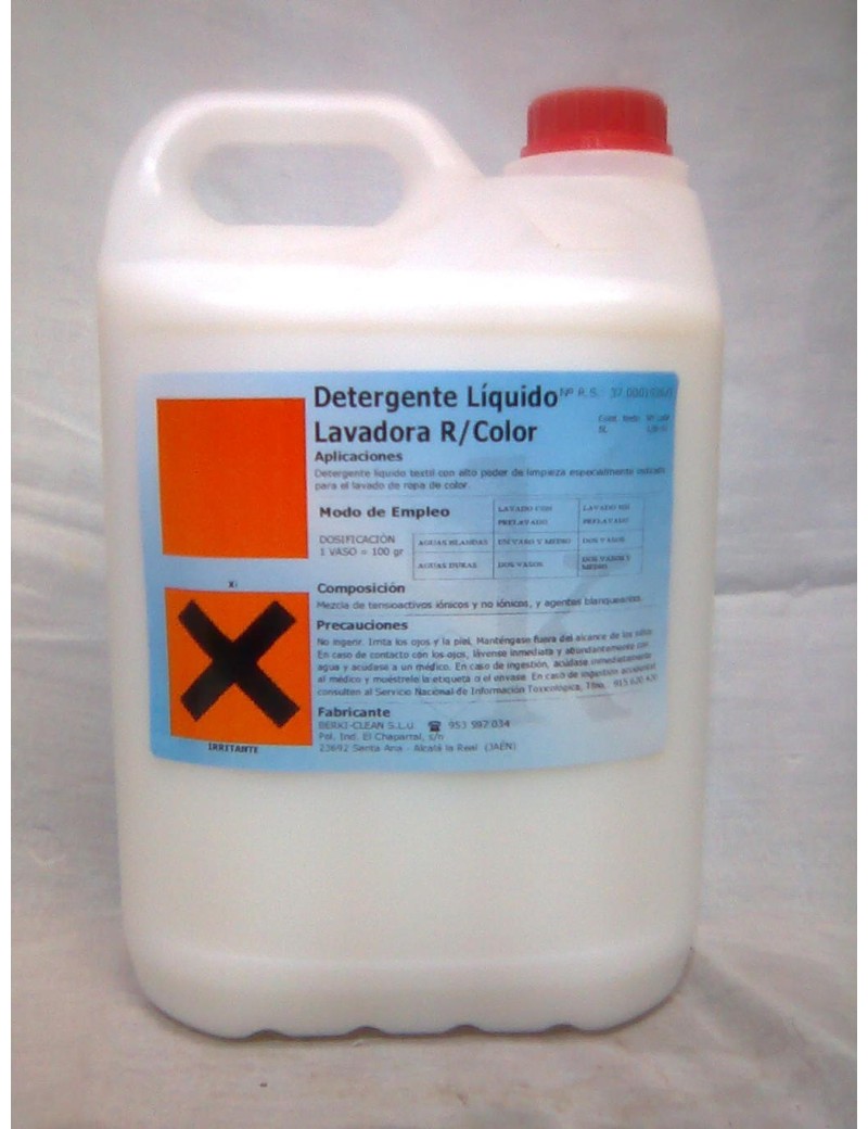 DETERGENTE LIQUIDO LAVADORA R/BLANCA 5LT