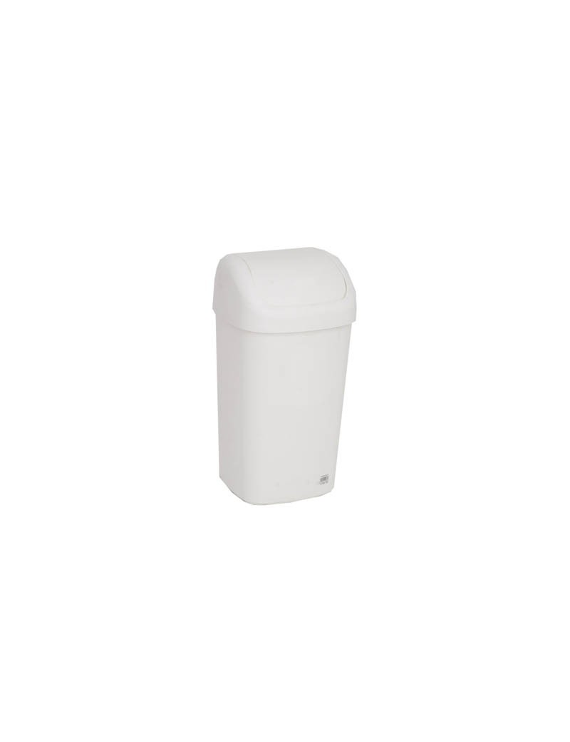 PAPELERA BLANCA BASCULANTE 10LT